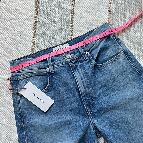 SLVRLAKE Grace Crop Rockaway High Rise Wide Leg Jeans Women’s Size 29 - Picture 4 of 9